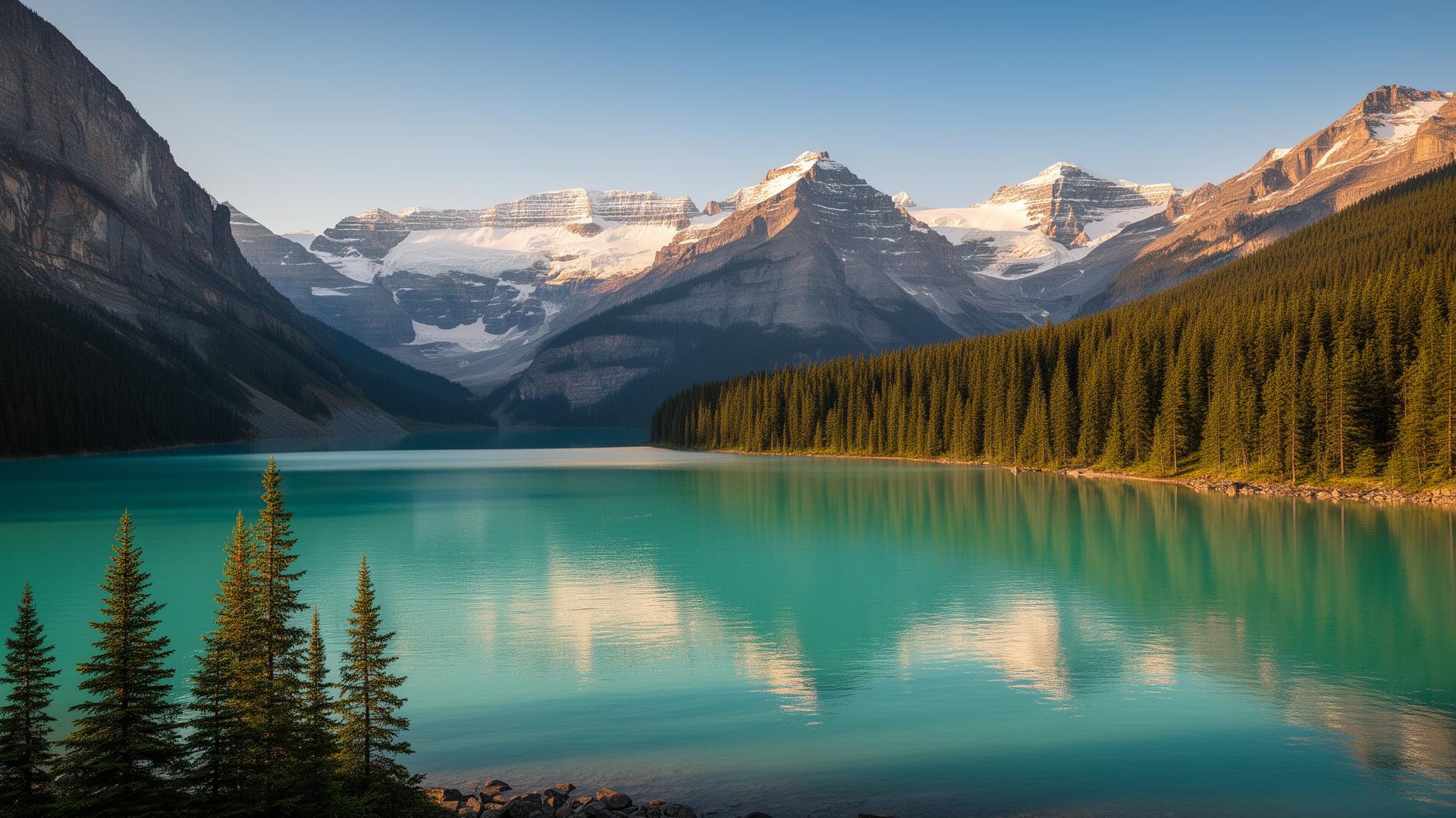 Lac Louise dans les Rocheuses canadiennes
