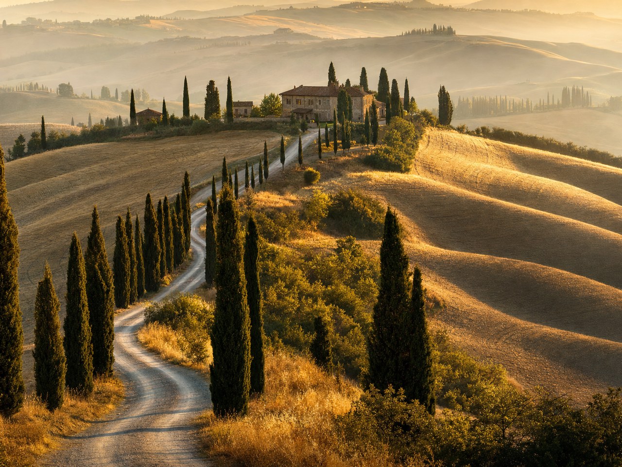 La région de Toscane, Italie