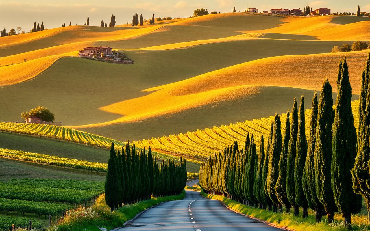 La région de Toscane, Italie